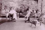 ruth white mother of patrick white on the verandah at withycombe1923
